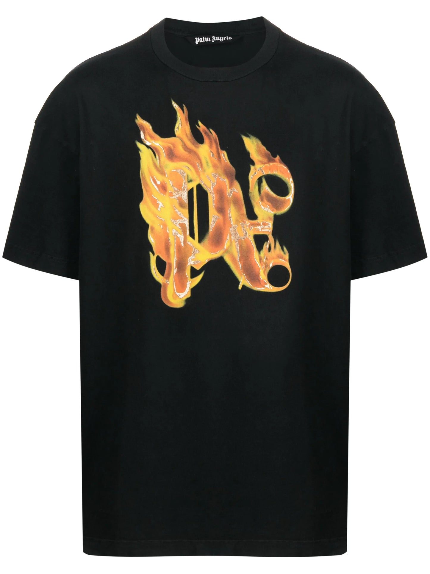Palm Angels Playera Burning Con Monograma Estampado