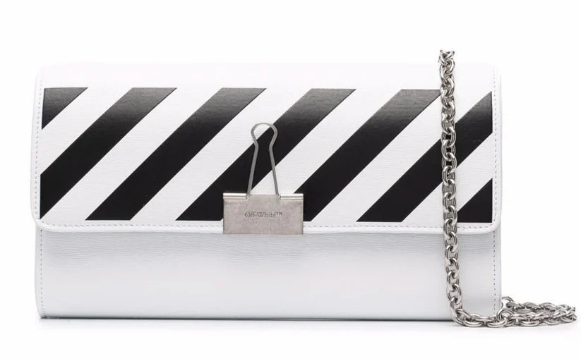 Off-White Cartera de Viaje Binder Blanco y negro