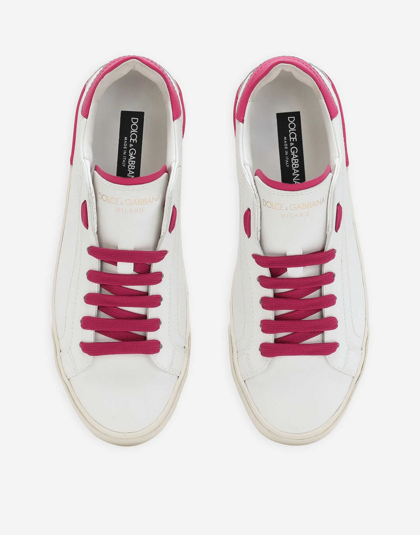 Dolce Gabbana Portofino vintage calfskin sneakers