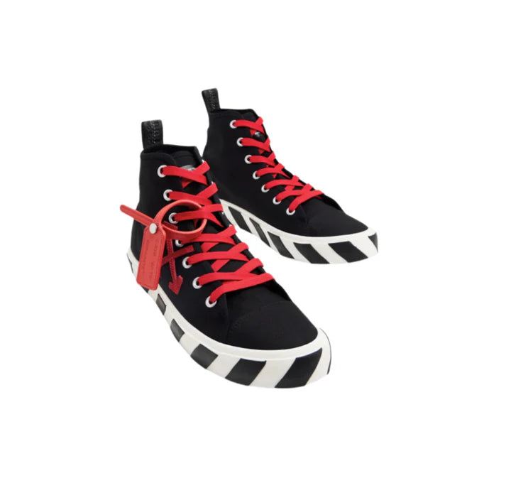Off-White Vulcanized Mid 'Black Red'
