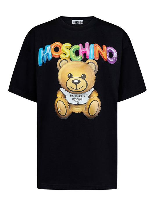Moschino Camiseta - Teddy black logo